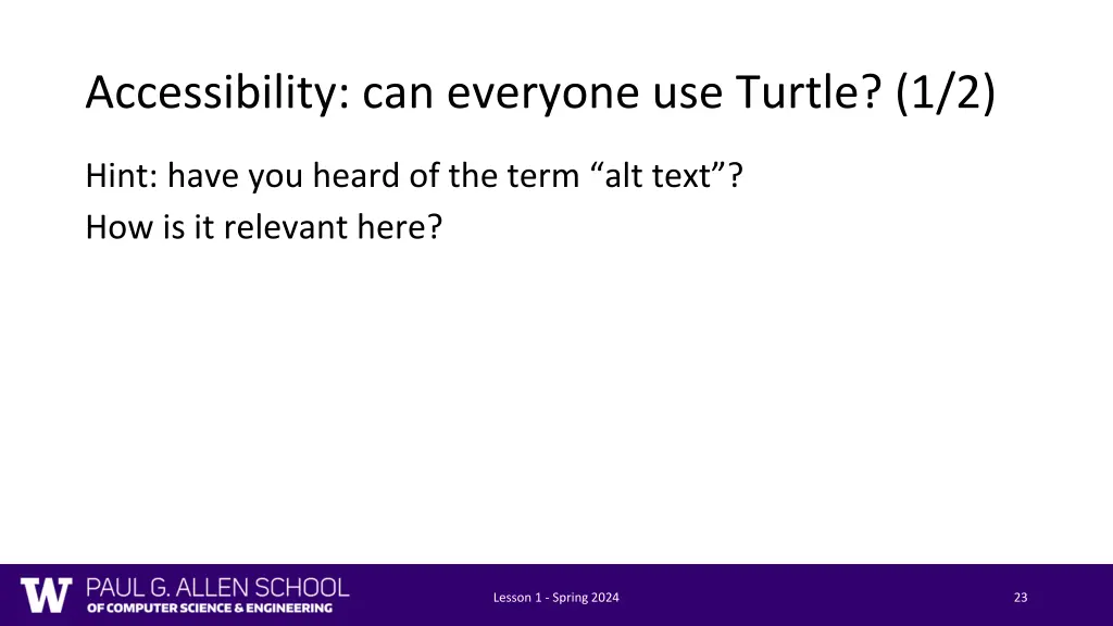 accessibility can everyone use turtle 1 2