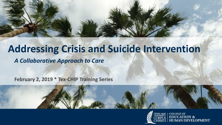 addressing crisis and suicide intervention