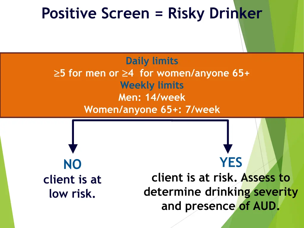 positive screen risky drinker