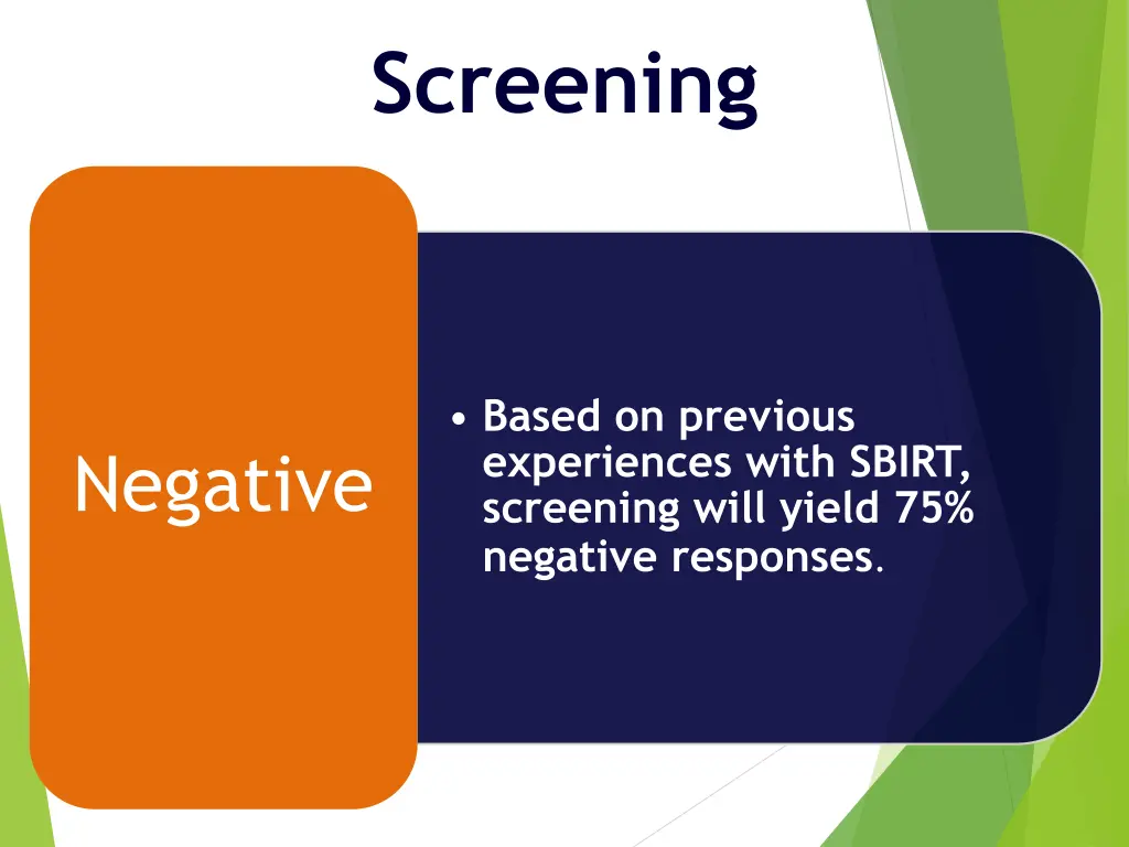 screening