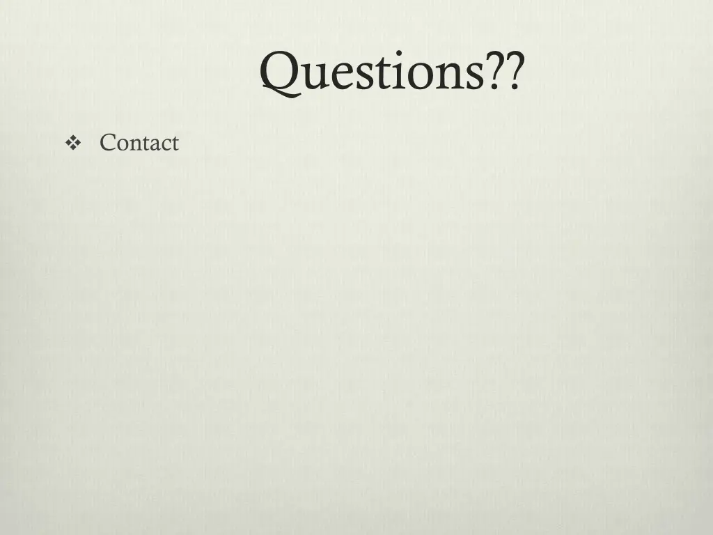 questions