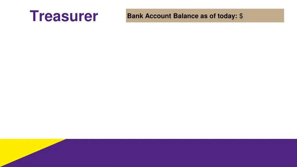 treasurer