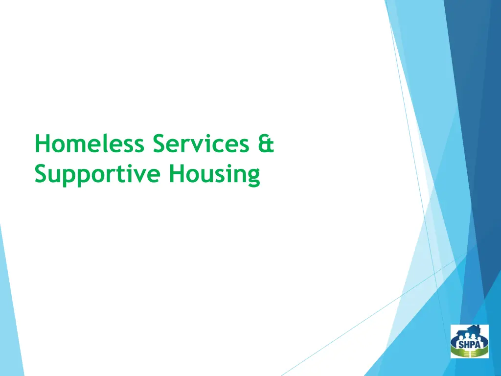 homeless services supportive housing