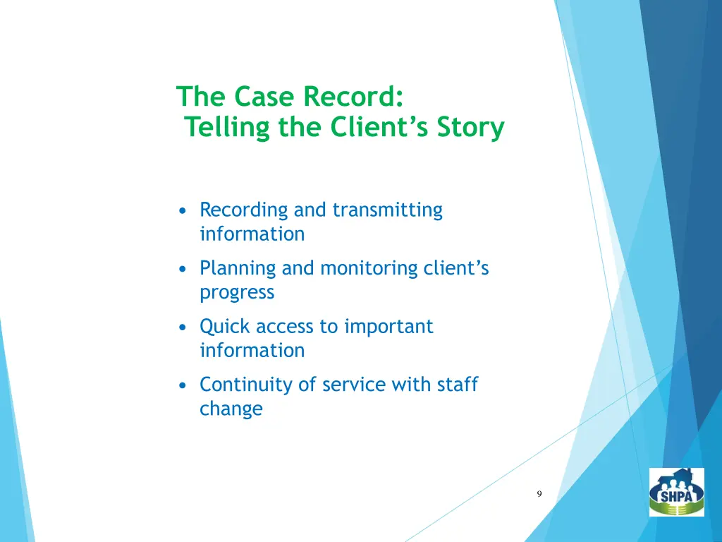 the case record telling the client s story