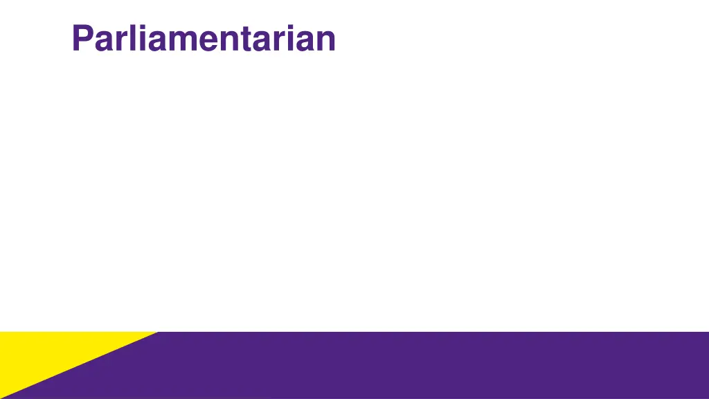parliamentarian