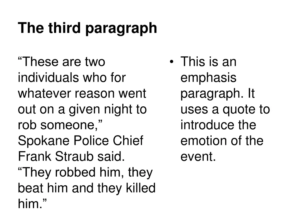 the third paragraph