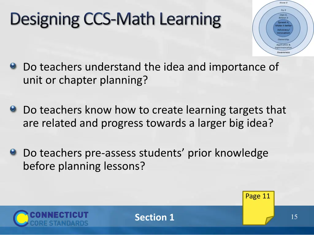 designing ccs math learning