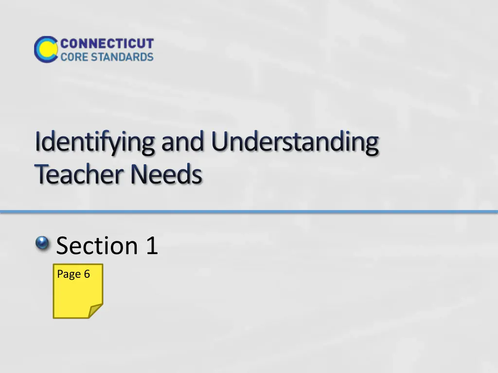identifying and understanding teacher needs