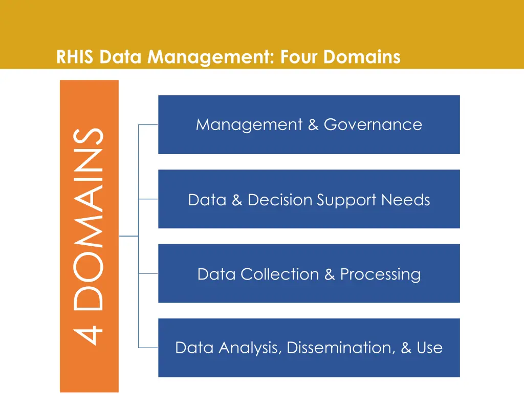 rhis data management four domains