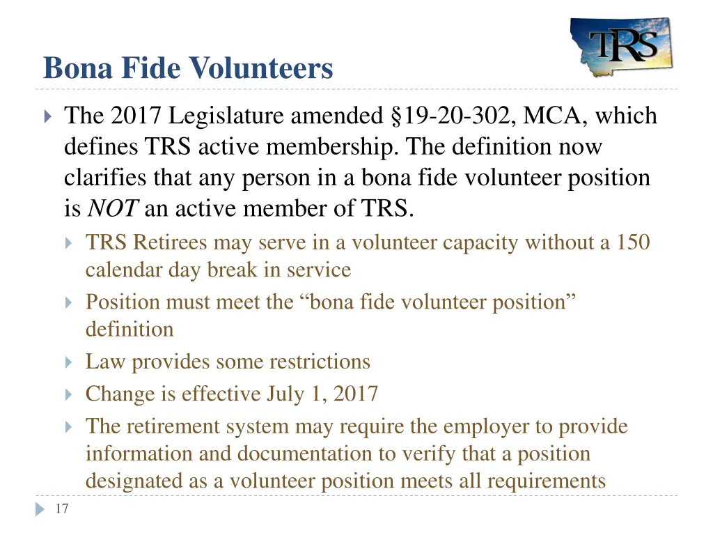 bona fide volunteers 1
