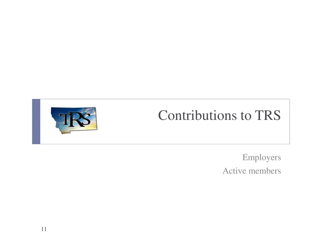 contributions to trs