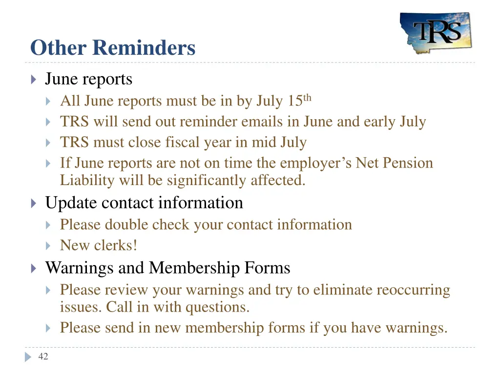 other reminders