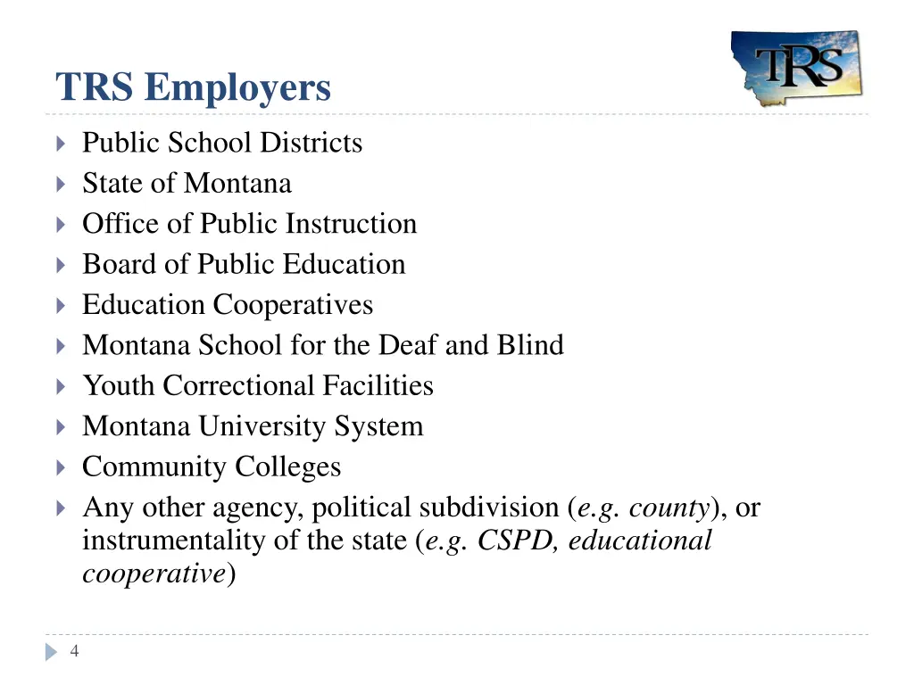 trs employers
