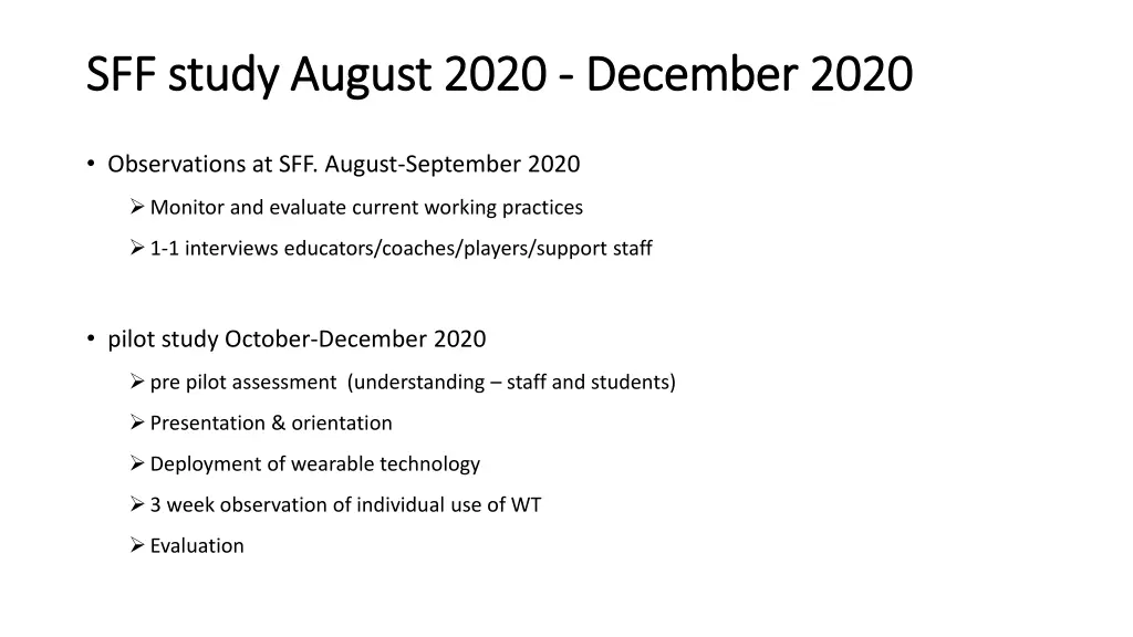 sff study august 2020 sff study august 2020