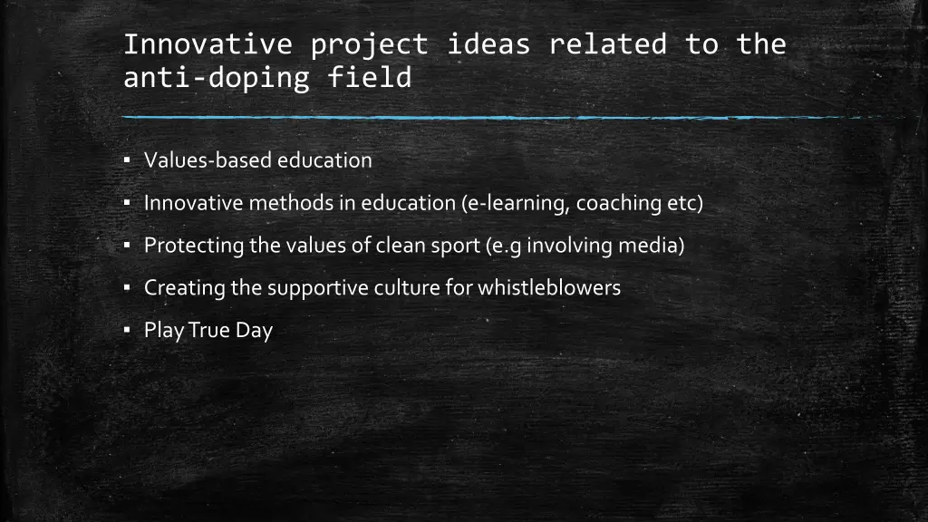 innovative project ideas related to the anti