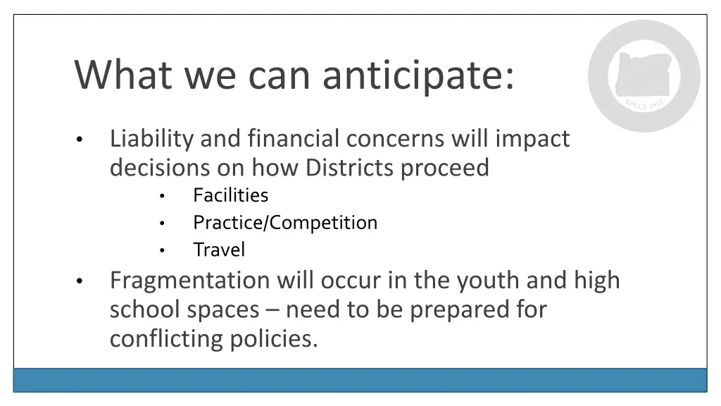 what we can anticipate