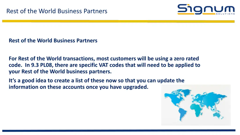rest of the world business partners