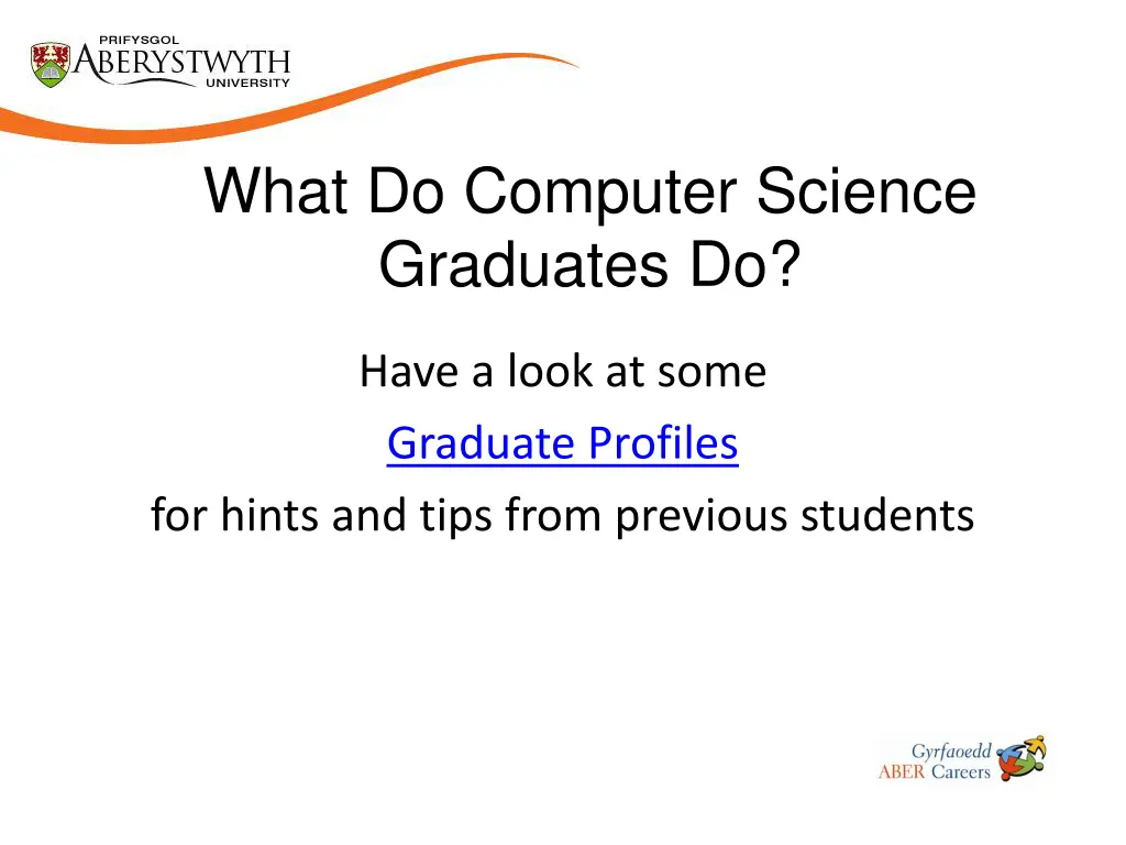what do computer science graduates do