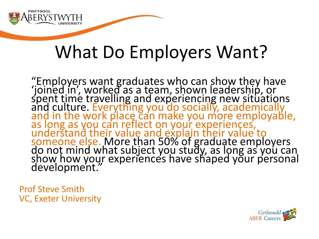 what do employers want