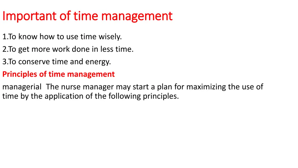 important of time important of time management