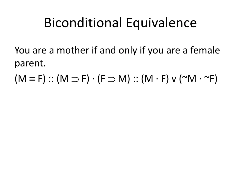 biconditional equivalence