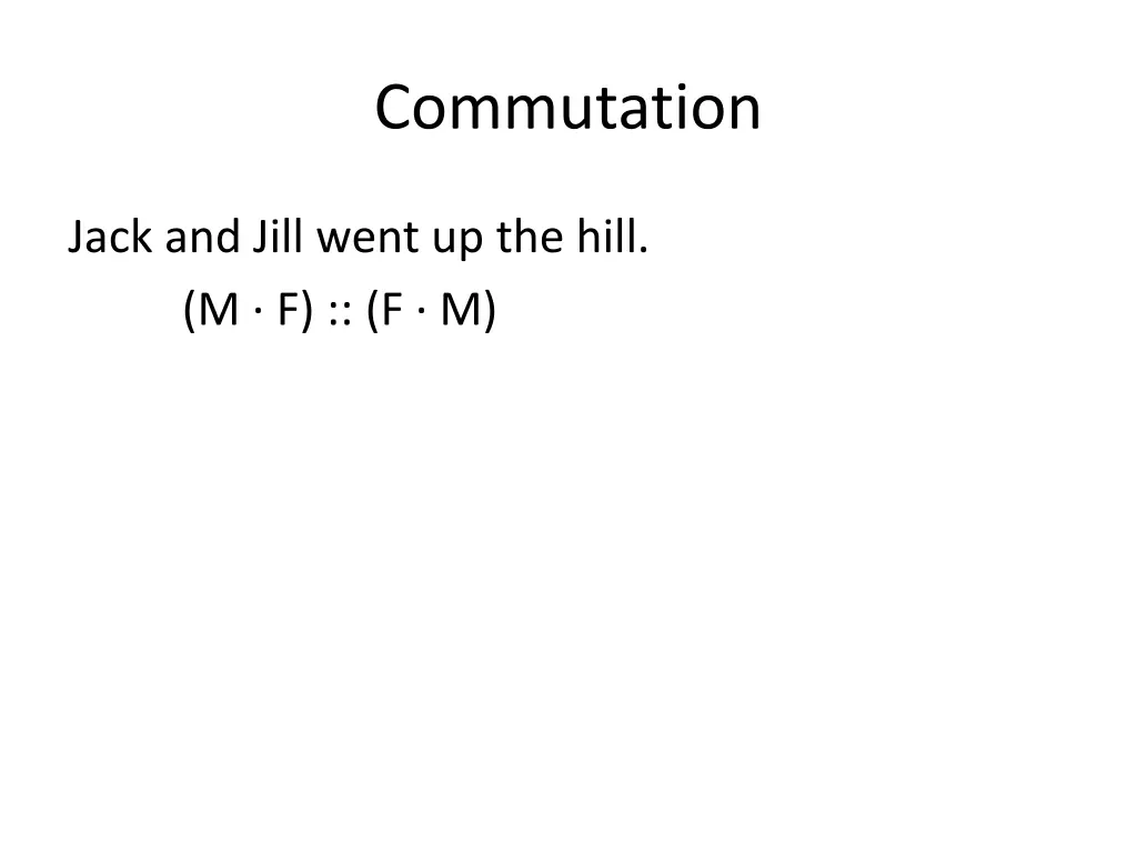 commutation