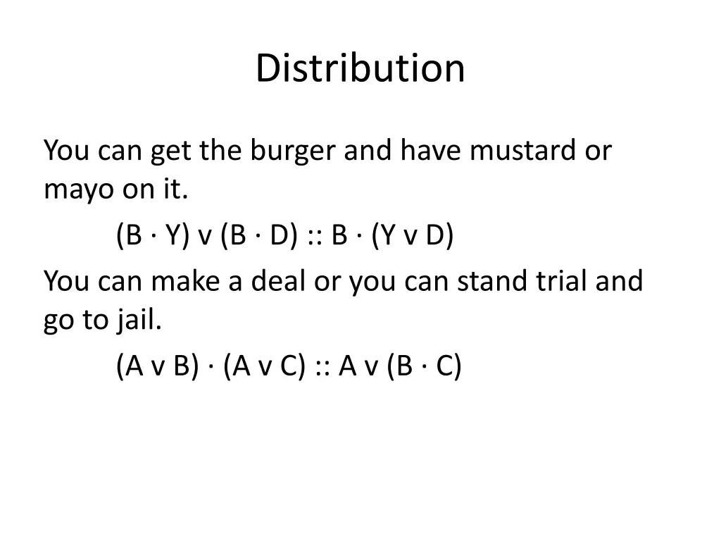 distribution