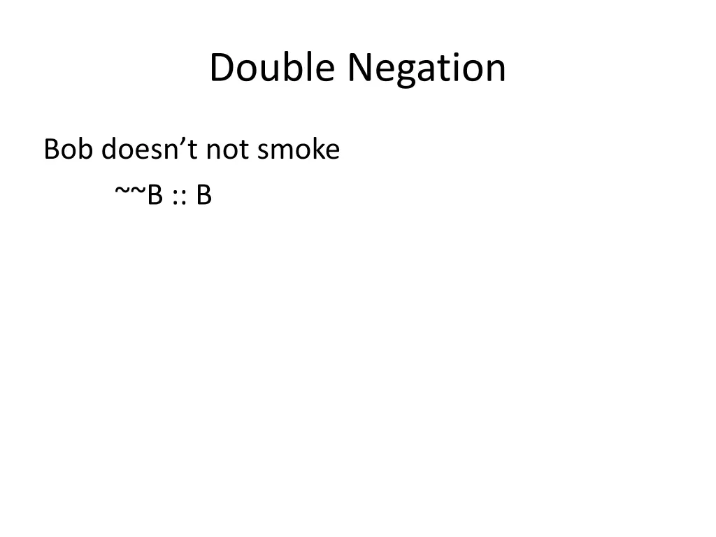 double negation