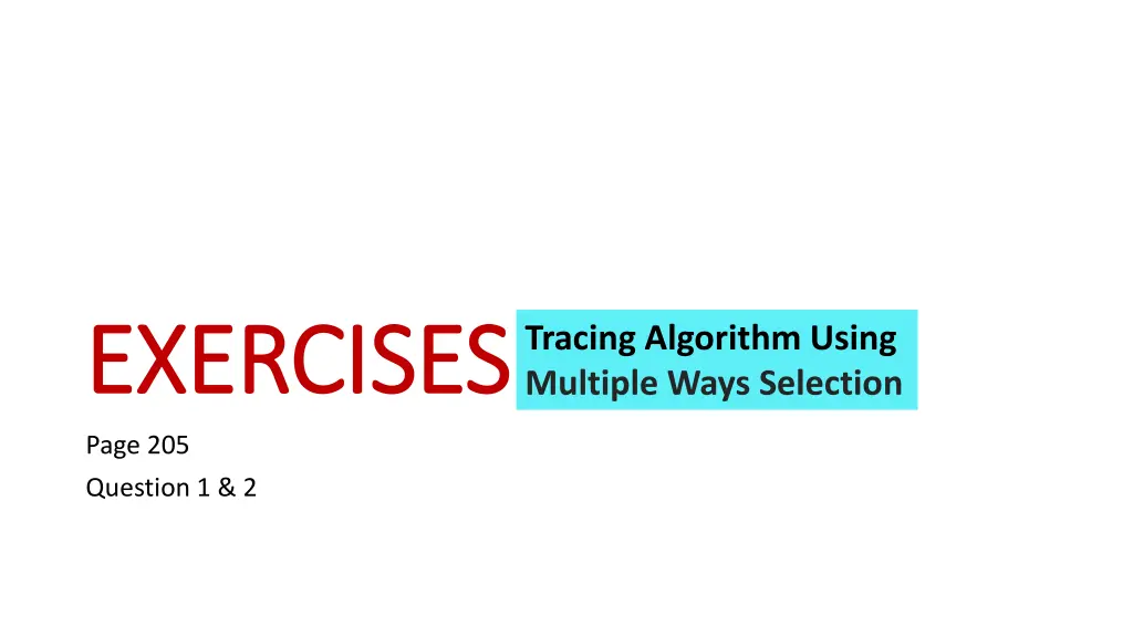 exercises exercises 1