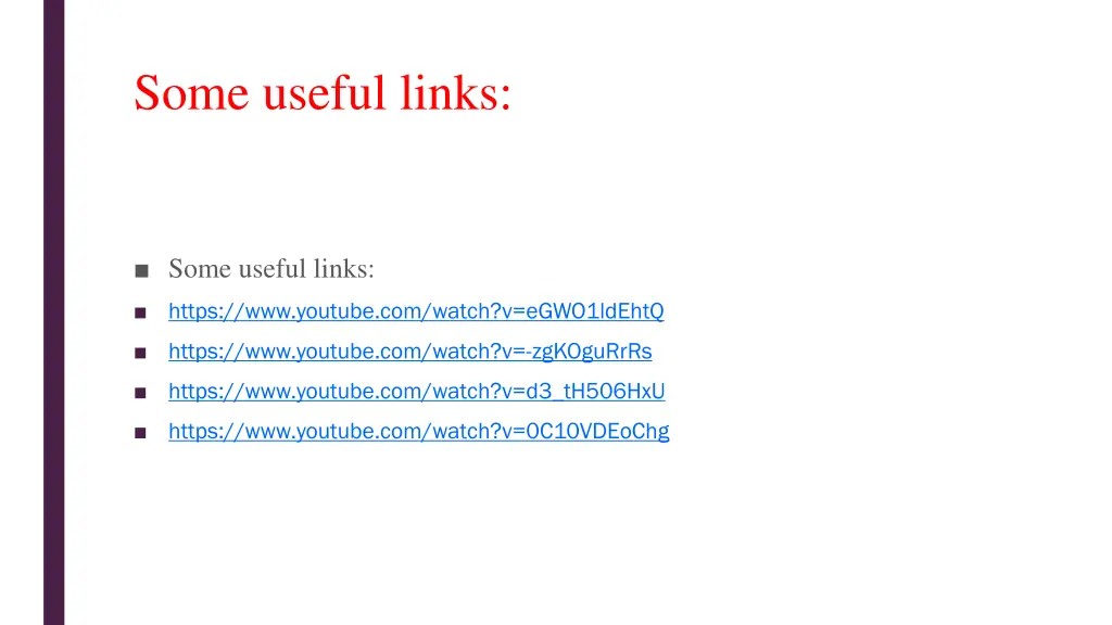 some useful links