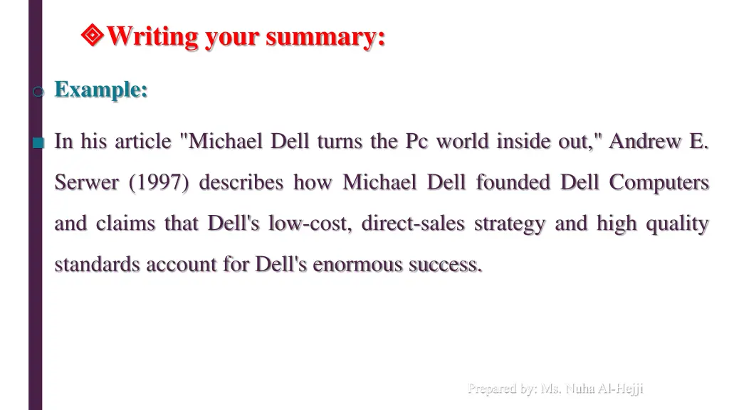 writing your summary 2