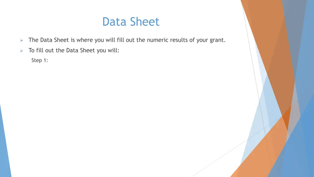 data sheet