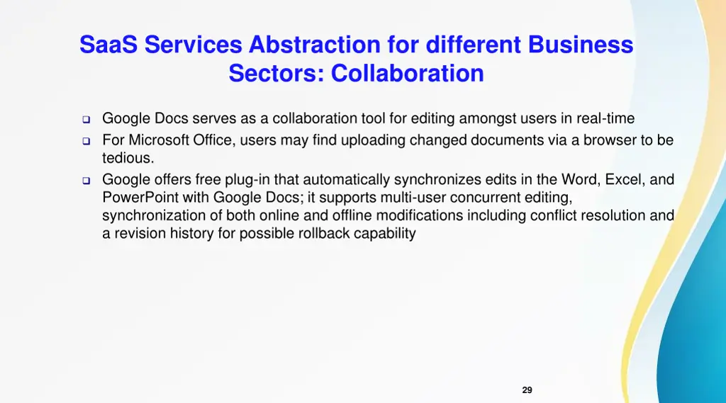 saas services abstraction for different business 10