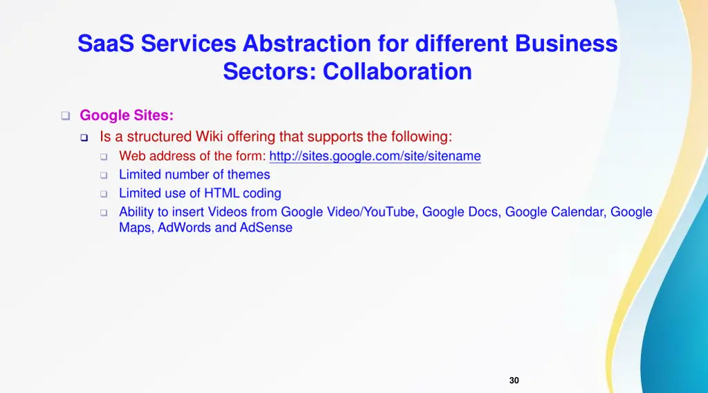 saas services abstraction for different business 11