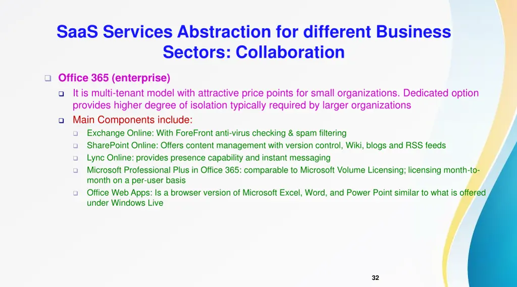 saas services abstraction for different business 13
