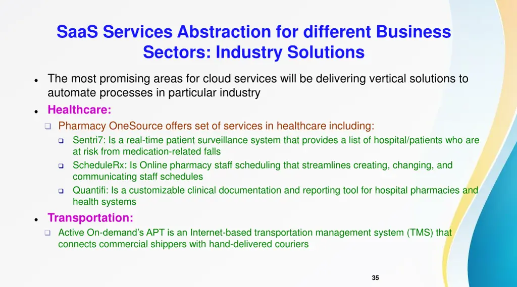 saas services abstraction for different business 16