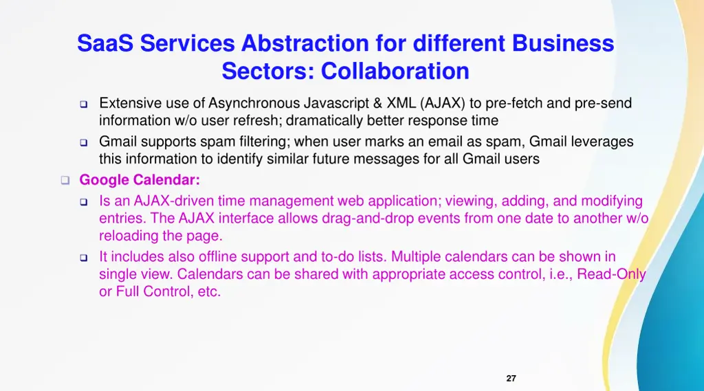saas services abstraction for different business 8