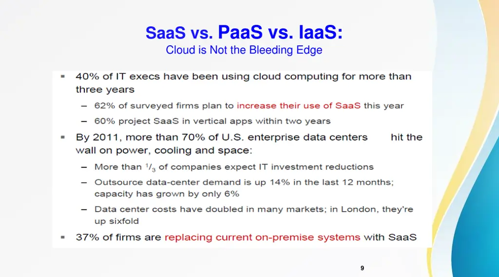saas vs paas vs iaas cloud is not the bleeding