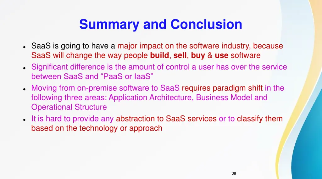 summary and conclusion