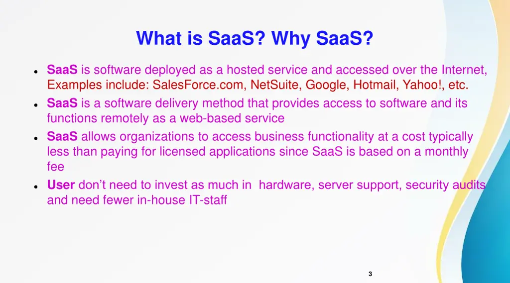 what is saas why saas