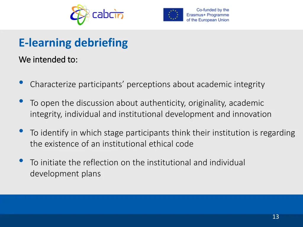 e learning debriefing