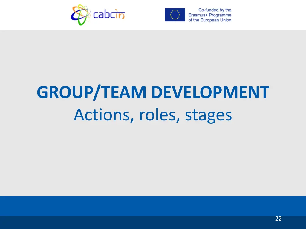 group team development actions roles stages