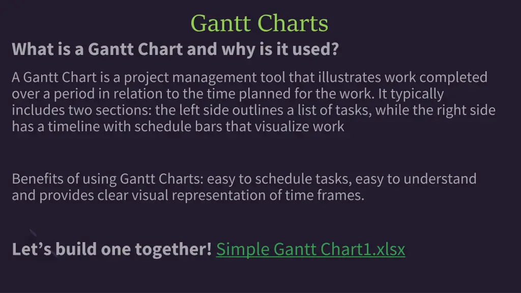 gantt charts
