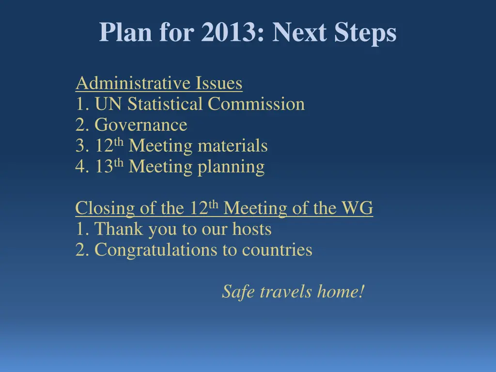 plan for 2013 next steps 1