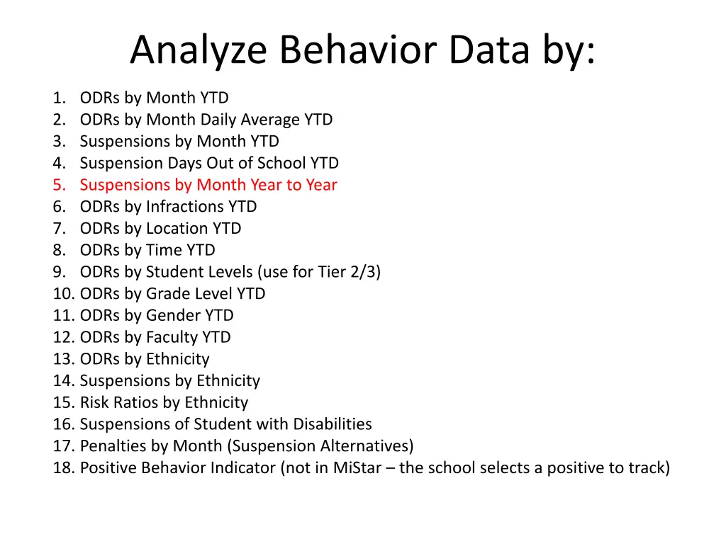 analyze behavior data by