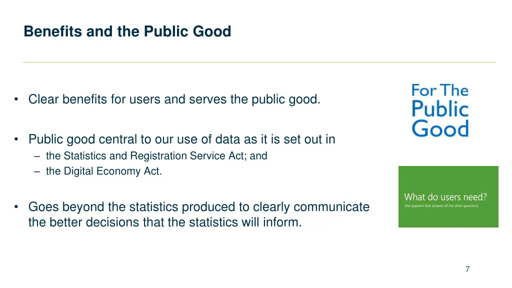 benefits and the public good