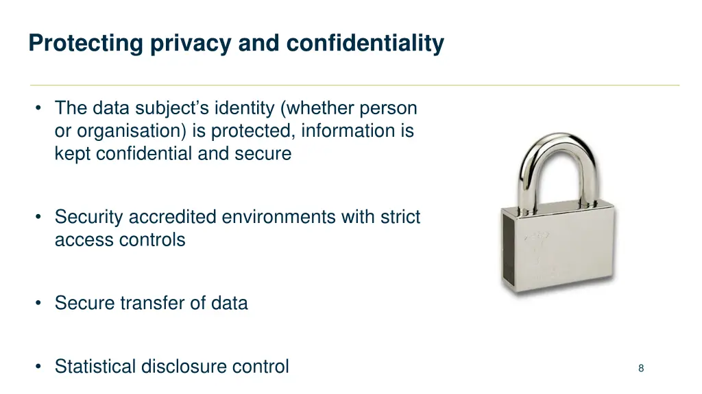 protecting privacy and confidentiality