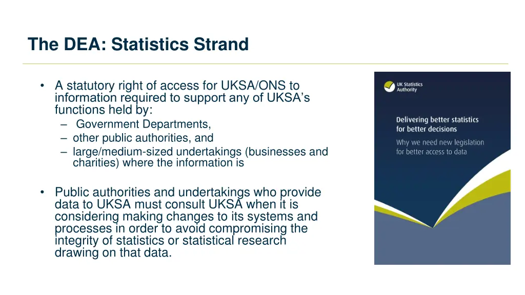 the dea statistics strand