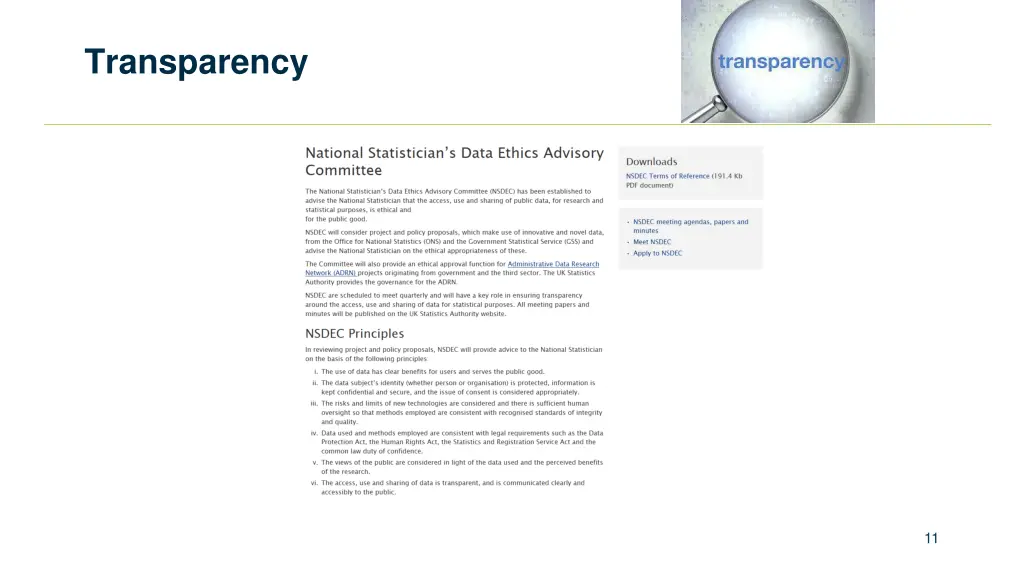 transparency