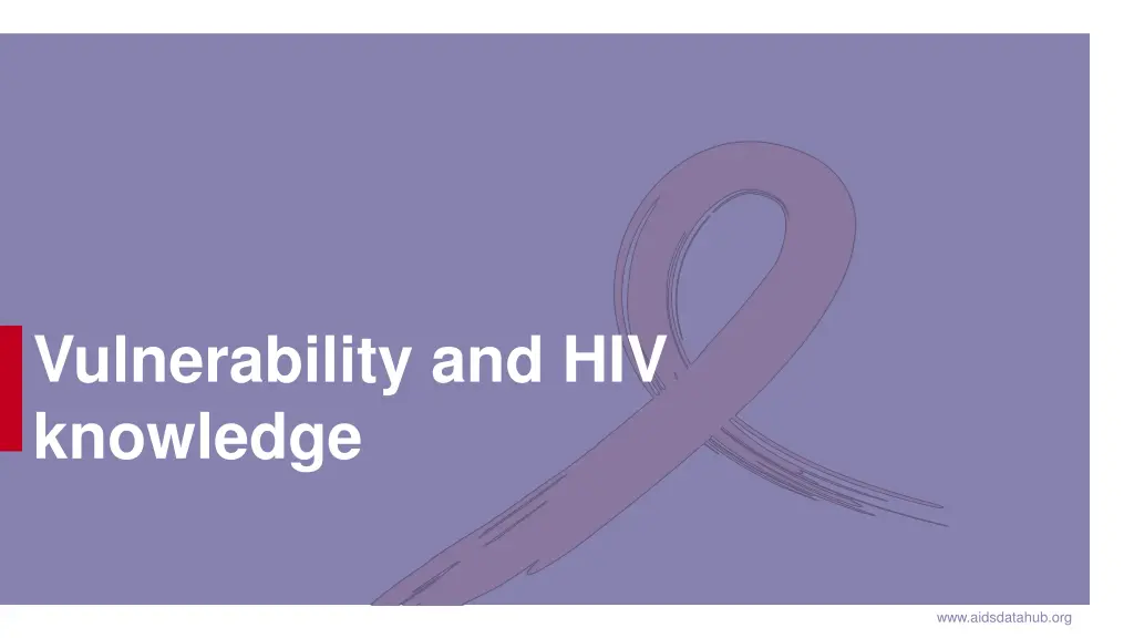 vulnerability and hiv knowledge